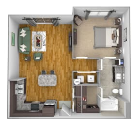 1 bed, 1 bath, 775 sqft, $1,250