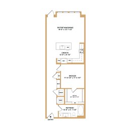 1 bed, 1 bath, 846 sqft, $1,630
