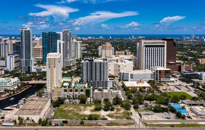 a view of downtown fort lauderdale at Regatta at New River, Fort Lauderdale, FL