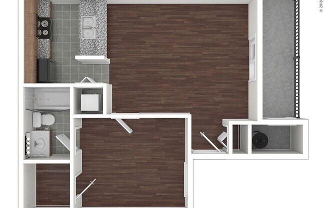 1 bed, 1 bath, 585 sqft, $1,239