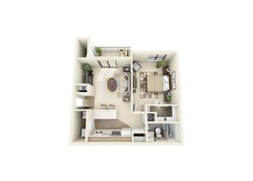 1 bed, 1 bath, 680 sqft, $871