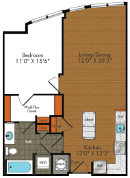 1 bed, 1 bath, 745 sqft, $2,023