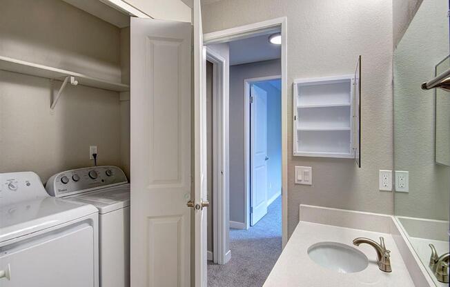 Orchard Ridge Bathroom with Washer and Dryer