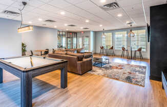 Clubhouse with Billiard and Foosball Table
