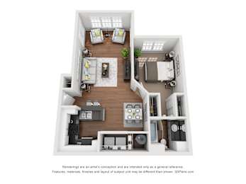 1 bed, 1 bath, 759 sqft, $1,333