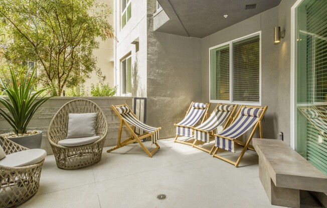 Huge private balconies