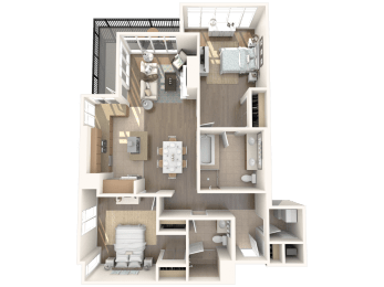 2 beds, 2 baths, 1,463 sqft, $5,038