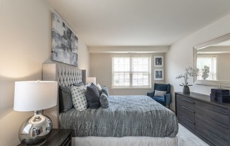 Spacious Bedroom With Comfortable Bed, at Cromwell Valley Apartments, Maryland, 21286