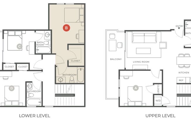 1 bed, 1 bath, 210 sqft, $1,550, Unit 401B