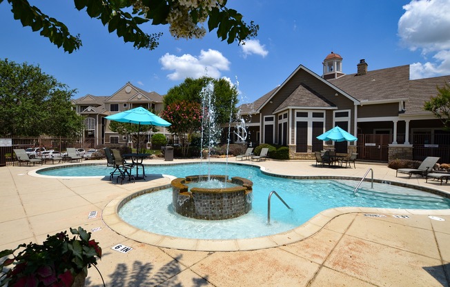 Beautiful resort-style pool at The Legends at Eagle Mountain Lake, Fort Worth, 76179