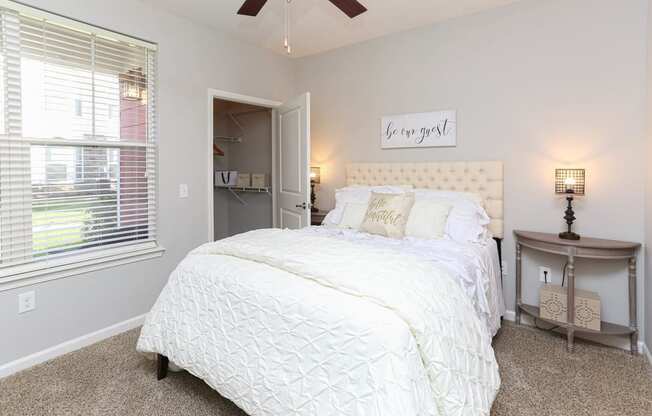 Bedroom With Expansive Windows at Hurstbourne Estates, Kentucky, 40223