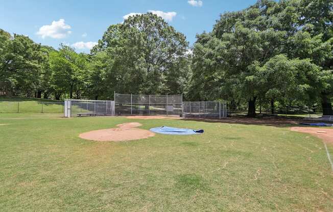 A baseball field in Grant Park