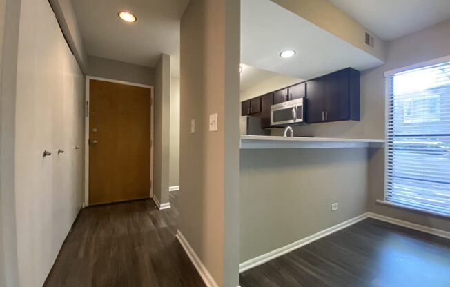 Front door entry to apartment home