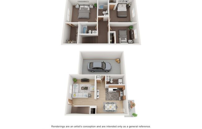 3 beds, 2.5 baths, 1,364 sqft, $1,455, Unit 2301