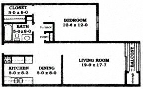 1 bed, 1 bath, 700 sqft, $875