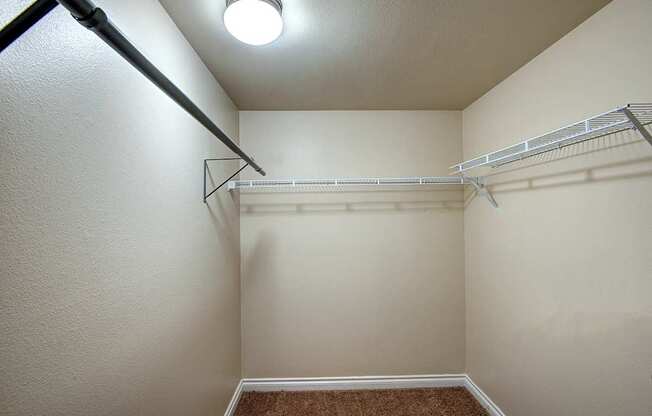 closet at Ellis Court Apartments, Seattle, Washington