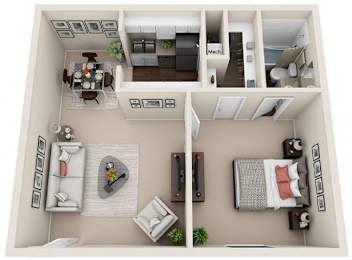 1 bed, 1 bath, 576 sqft, $1,199
