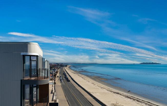 Sweeping shoreline views paired with a coastal setting just outside your door.