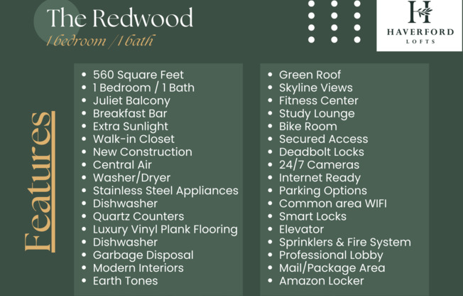 1 bed, 1 bath, 505 sqft, $1,600, Unit 2J