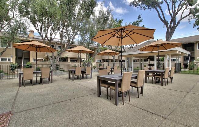 Outdoor Dining Tables at Balboa Apartments, Sunnyvale, CA