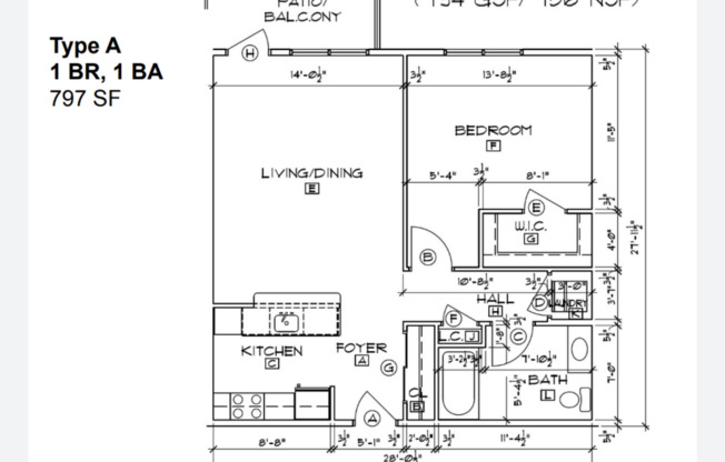 1 bed, 1 bath, 800 sqft, $1,595, Unit 904