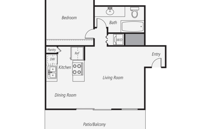 1 bed, 1 bath, 810 sqft, $2,470