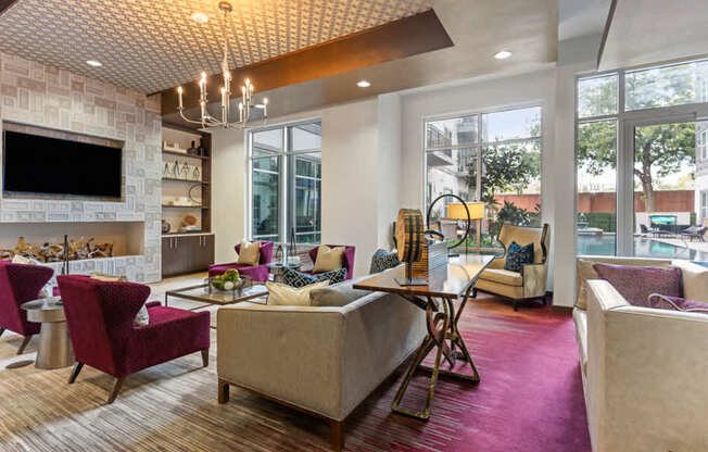 Uptown Dallas Apartments for Rent - Stella Apartments - Resident Lounge