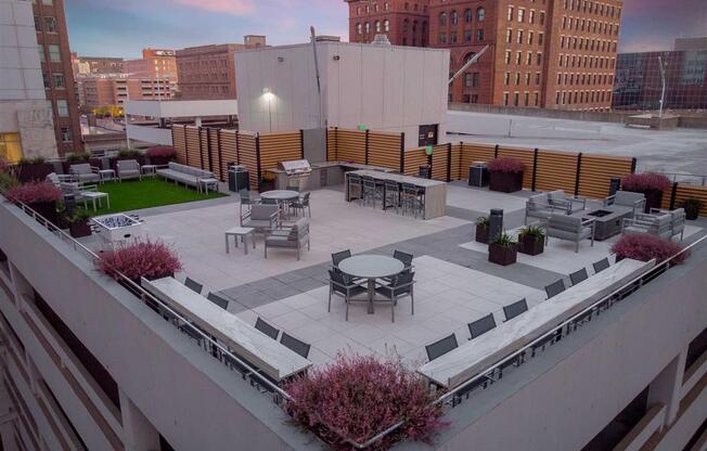 rooftop patio at Sky on Main in Missouri, 64105