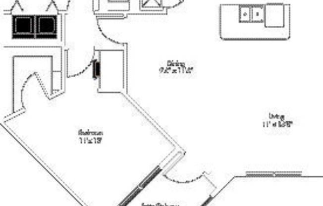 1 bed, 1 bath, 854 sqft, $1,525