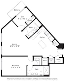 1 bed, 1 bath, 991 sqft, $2,148