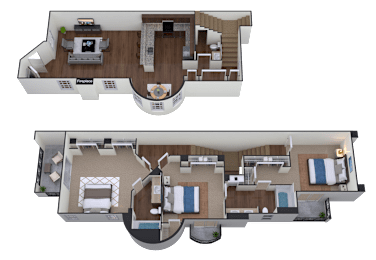 3 beds, 2.5 baths, 1,610 sqft, $2,732