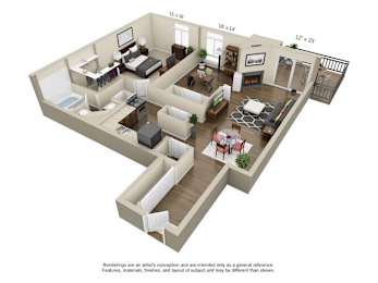 2 beds, 1 bath, 1,000 sqft, $1,548