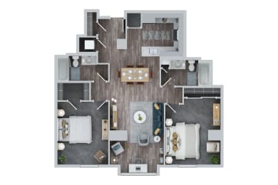 2 beds, 2 baths, 1,096 sqft, $2,014