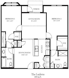 2 beds, 2 baths, 1,150 sqft, $1,940