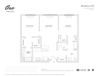 2 beds, 2 baths, 1,091 sqft, $3,335