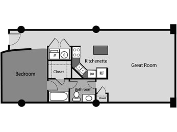 1 bed, 1 bath, 776 sqft, $1,642