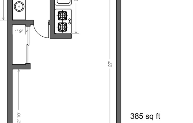 Studio, 1 bath, 380 sqft, $1,525, Unit 117 ***$299 DEPOSIT SPECIAL OAC***