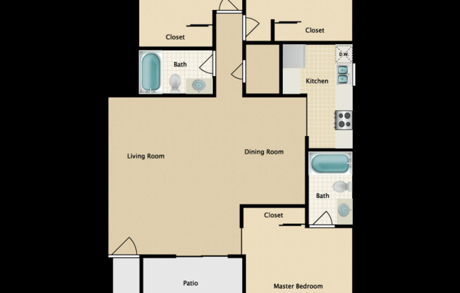 3 beds, 2 baths, 1,200 sqft, $3,195, Unit 149R
