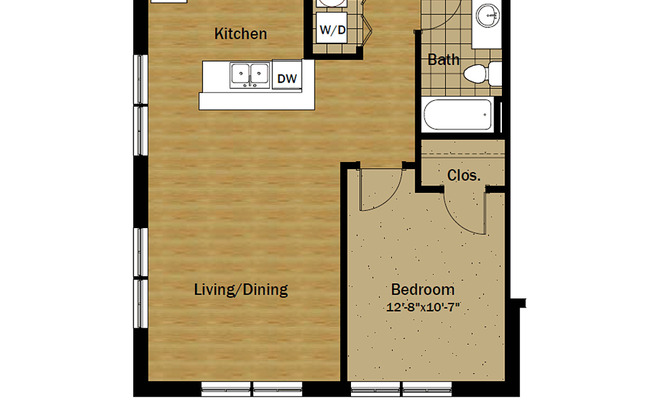 1 bed, 1 bath, 707 sqft, $2,736, Unit Unit 102