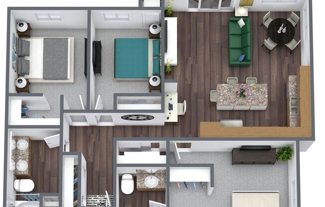 3 beds, 2 baths, 1,383 sqft, $2,375, Unit 153