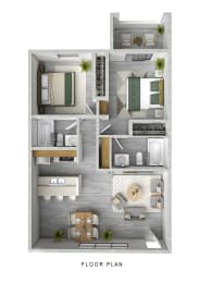 2 beds, 2 baths, 880 sqft, $1,700