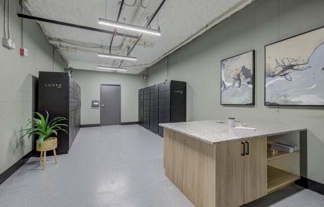 Locker Room at The Lincoln Apartments, North Carolina, 27601