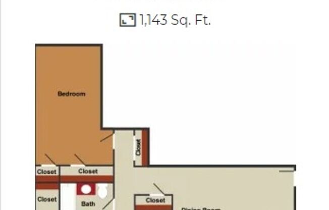 3 beds, 1 bath, 1,143 sqft, $1,945, Unit 3221-304