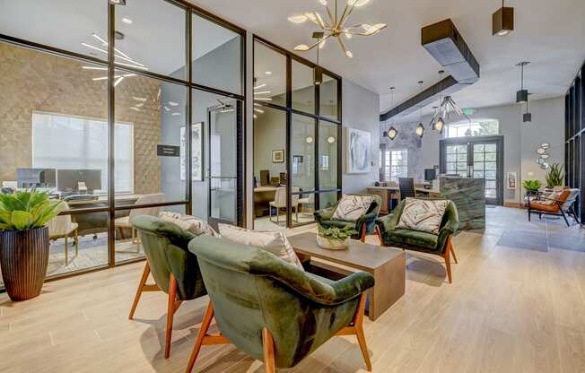 Ample seating by leasing office - Emmersyn at Lone Tree