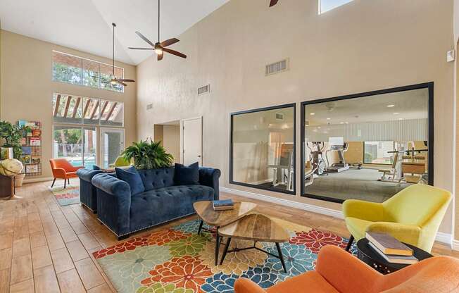 Clubhouse and fitness center at Villa Toscana Apartments in Phoenix Arizona