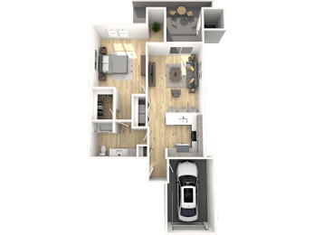 1 bed, 1 bath, 848 sqft, $1,590