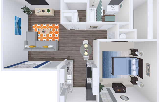 1 bed, 1 bath, 695 sqft, $998, Unit 1217