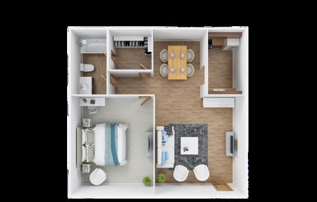 1 bed, 1 bath, 603 sqft, $799, Unit 94007