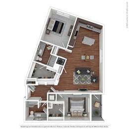 2 beds, 2 baths, 1,254 sqft, $2,325