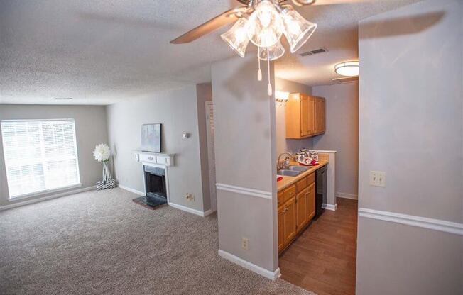 Spacious Living Room in Apartment